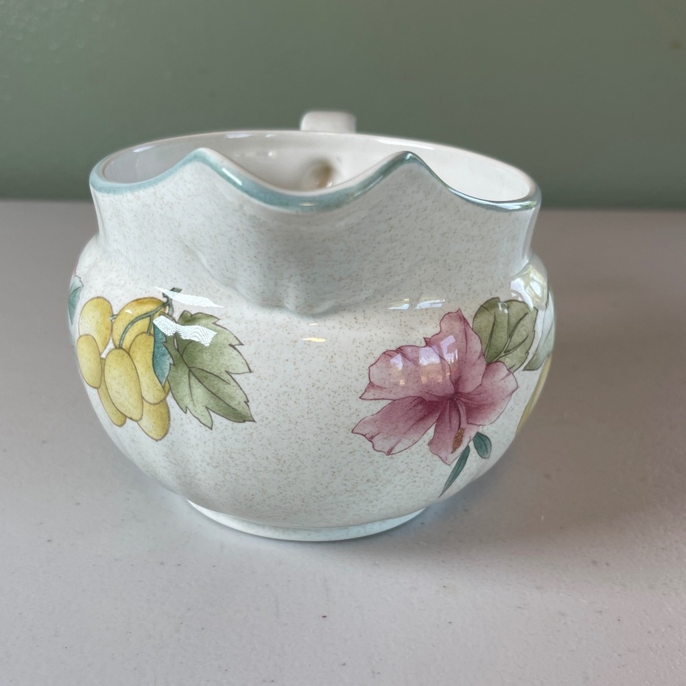 Mikasa Country Classics Fruitage DC026 Gravy‎ Boat Made in Japan Retired Vintage - Picture 2 of 7